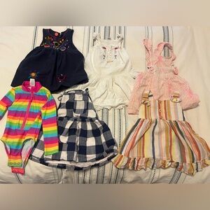 Bundle of girls clothes (dresses bathing suit) 18-24m gap Zara Gymboree cat jack